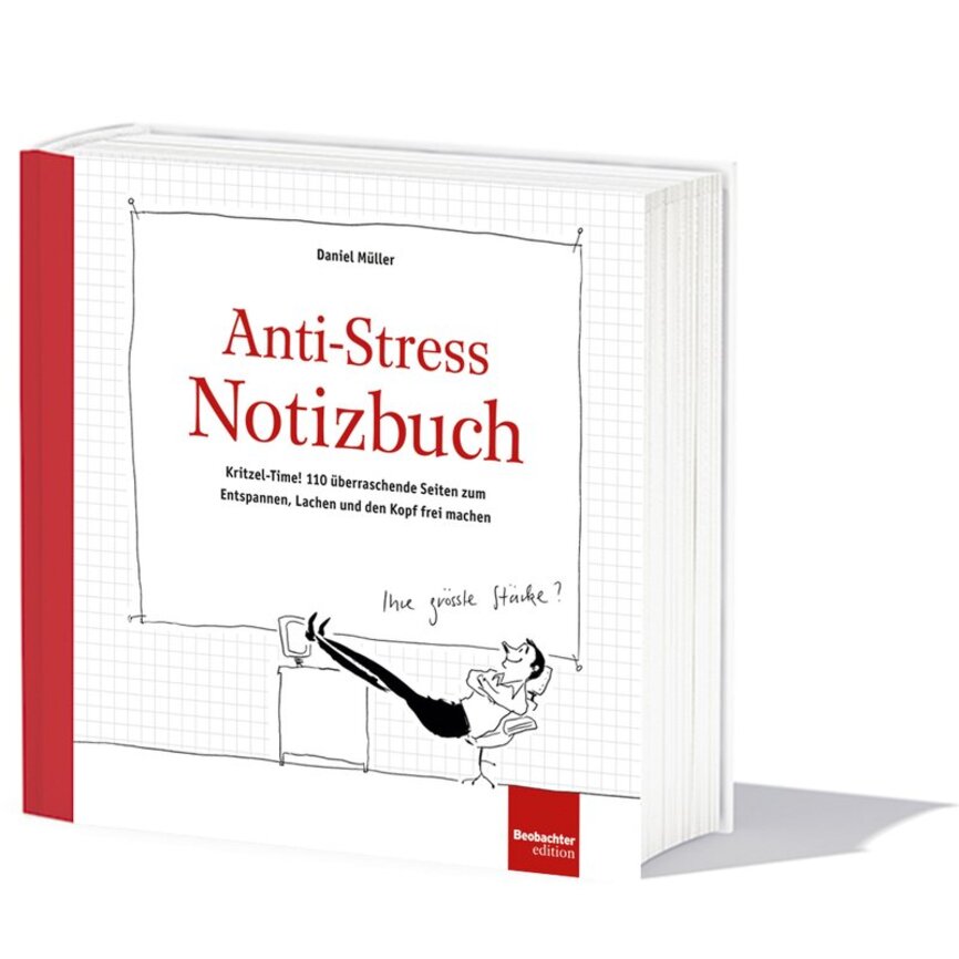 Buchtipp - Anti-Stress Notizbuch - Müller Daniel - suedostschweizjobs.ch