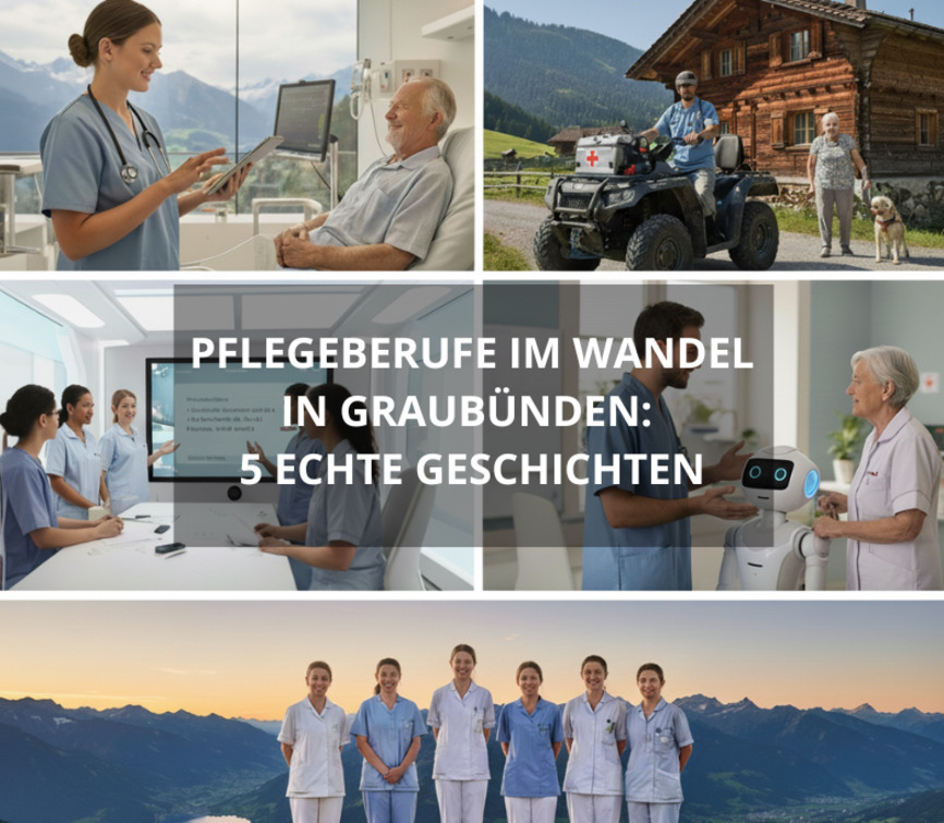 Pflegeberufe im Wandel – 5 echte Geschichten aus der Südostschweiz